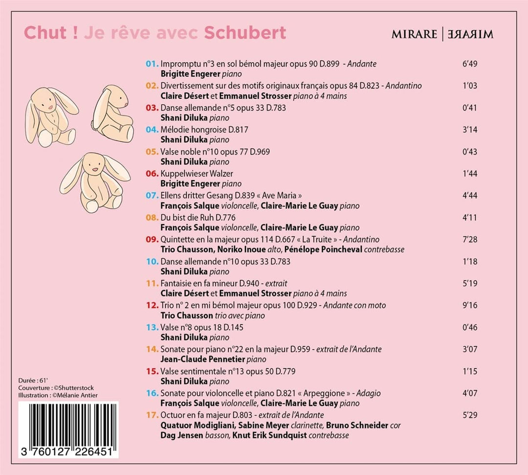 Chut ! Je rêve avec Schubert [Audio CD]