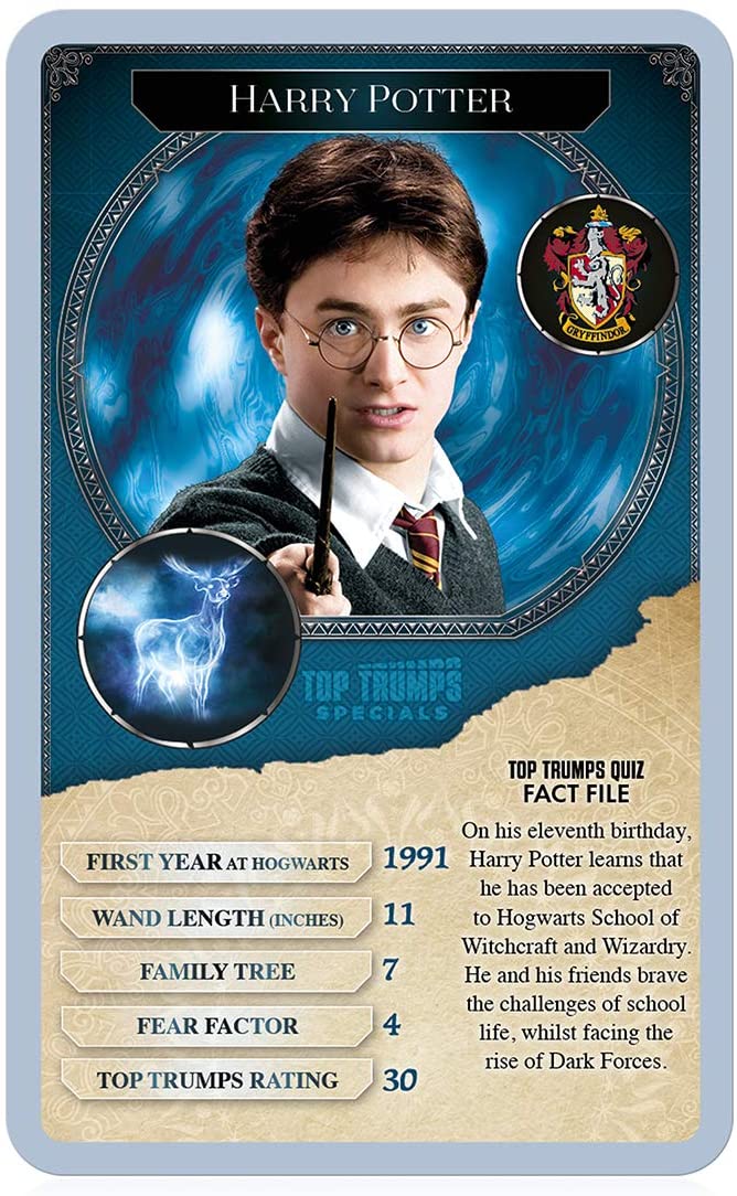 Harry Potter 30 Witches and Wizards Top Trumps Specials Card Game