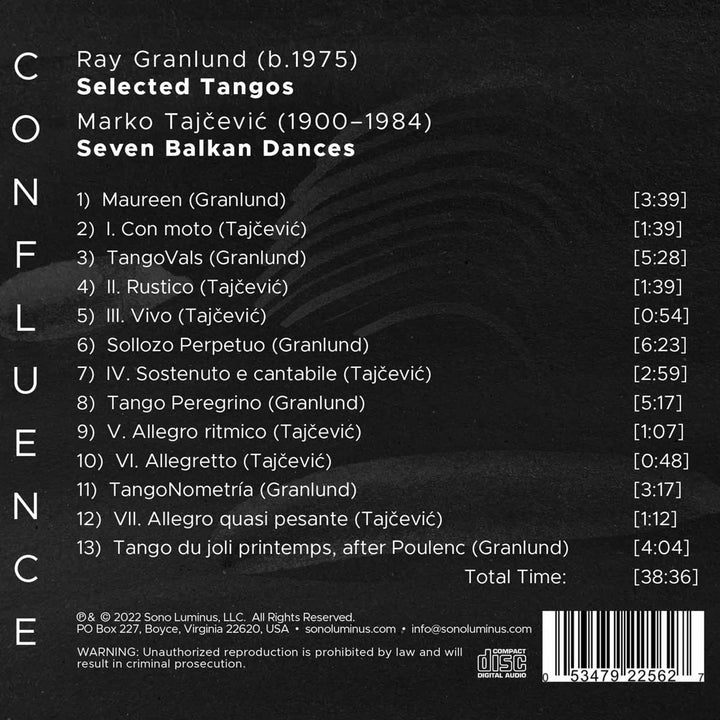 Confluence [Mina Gajić; Zachary Carrettin] [Sono Luminus: DSL-92256] [Audio CD]