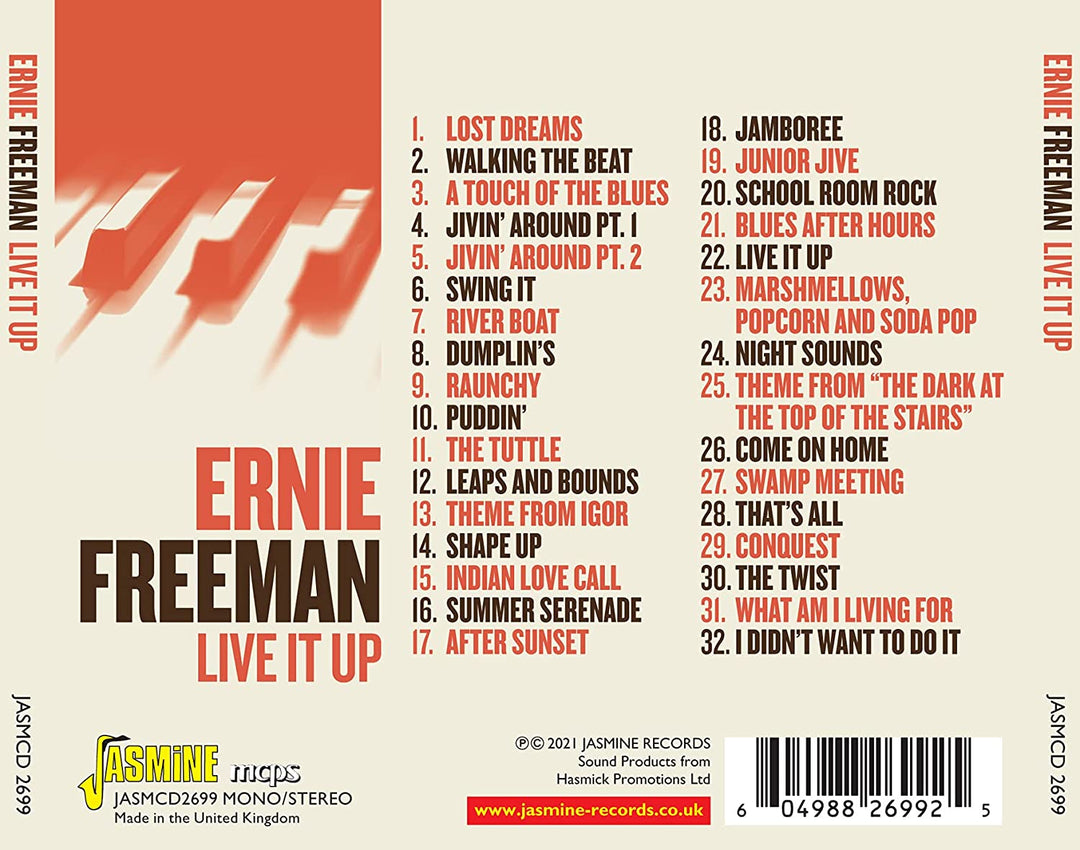 Ernie Freeman - Live it Up! Adventures in Arranging with the Los Angeles Keyboard King [Audio CD]