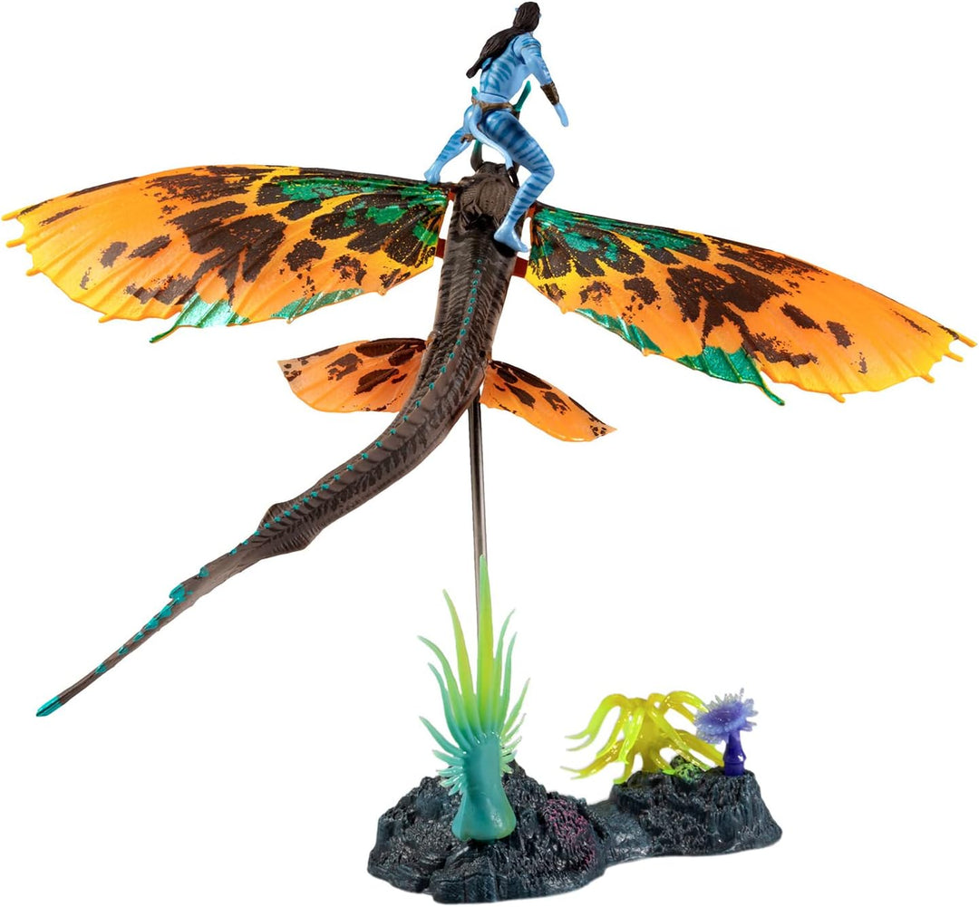 Avatar: The Way Of Water: World Of Pandora Deluxe Action Figure: Jake Sully & Skimwing