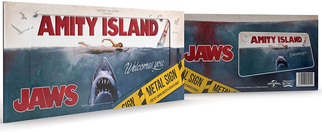 Doctor Collector DCJAWS04 Jaws-Metal Sign