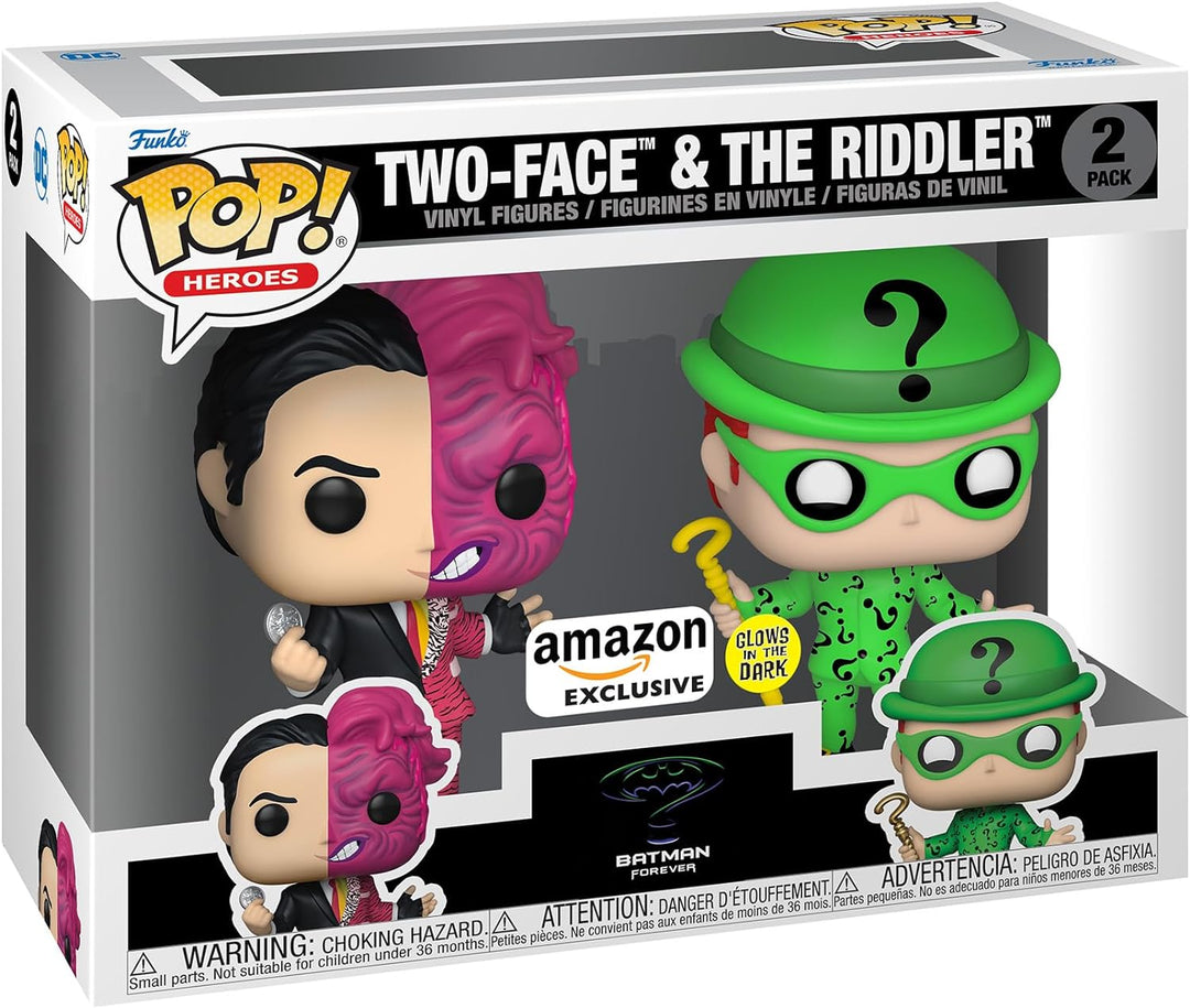 Batman Forever Two Face & The Riddler Exclusive Funko 62479 Pop! Vinyl