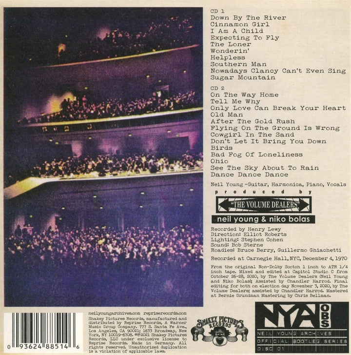 Neil Young - Carnegie Hall 1970 [Audio CD]