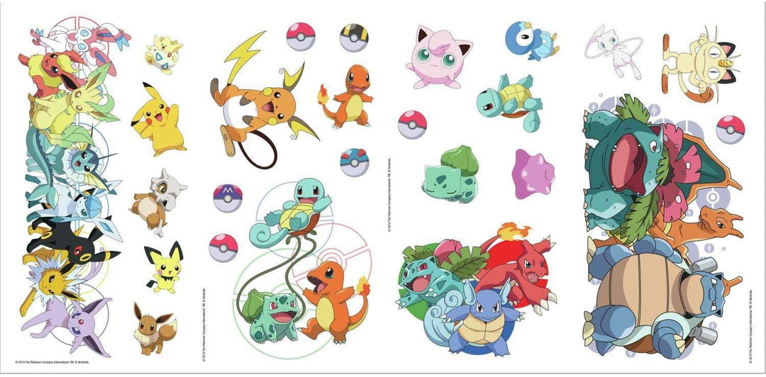 RoomMates RMK4150SCS Pokemon Favorite Character Peel and Stick Wall Decals