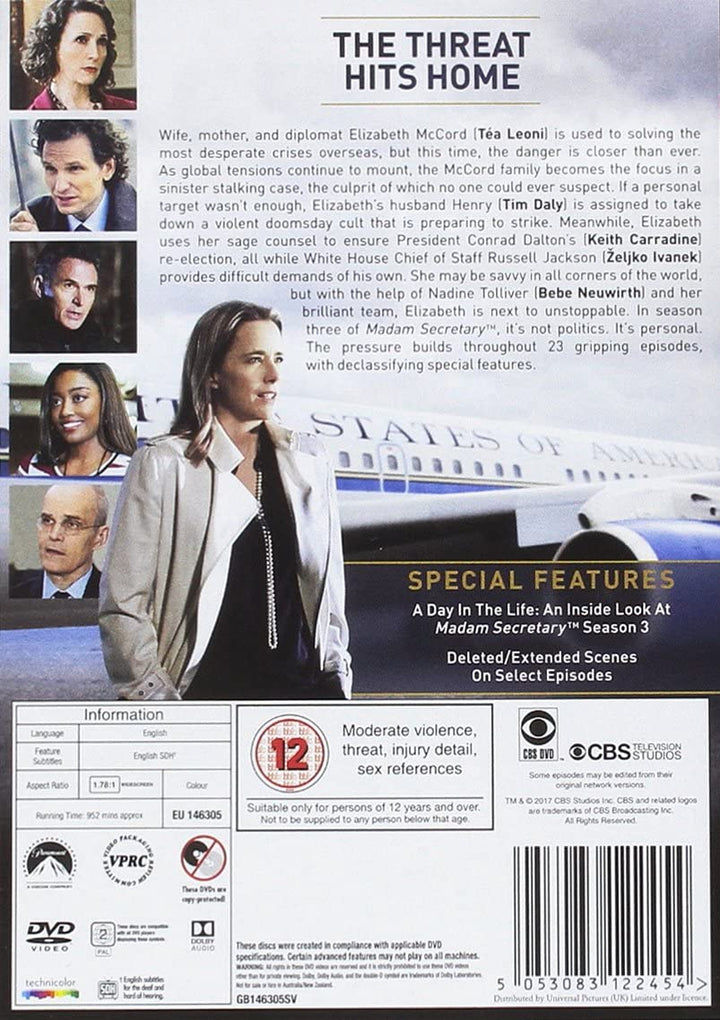 Madam Secretary: Season 3 - Political drama [DVD]