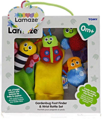 Lamaze Gardenbug Wrist Baby Rattle Toy Baby Gift Set Cute Foot Finder Baby Toy - Yachew