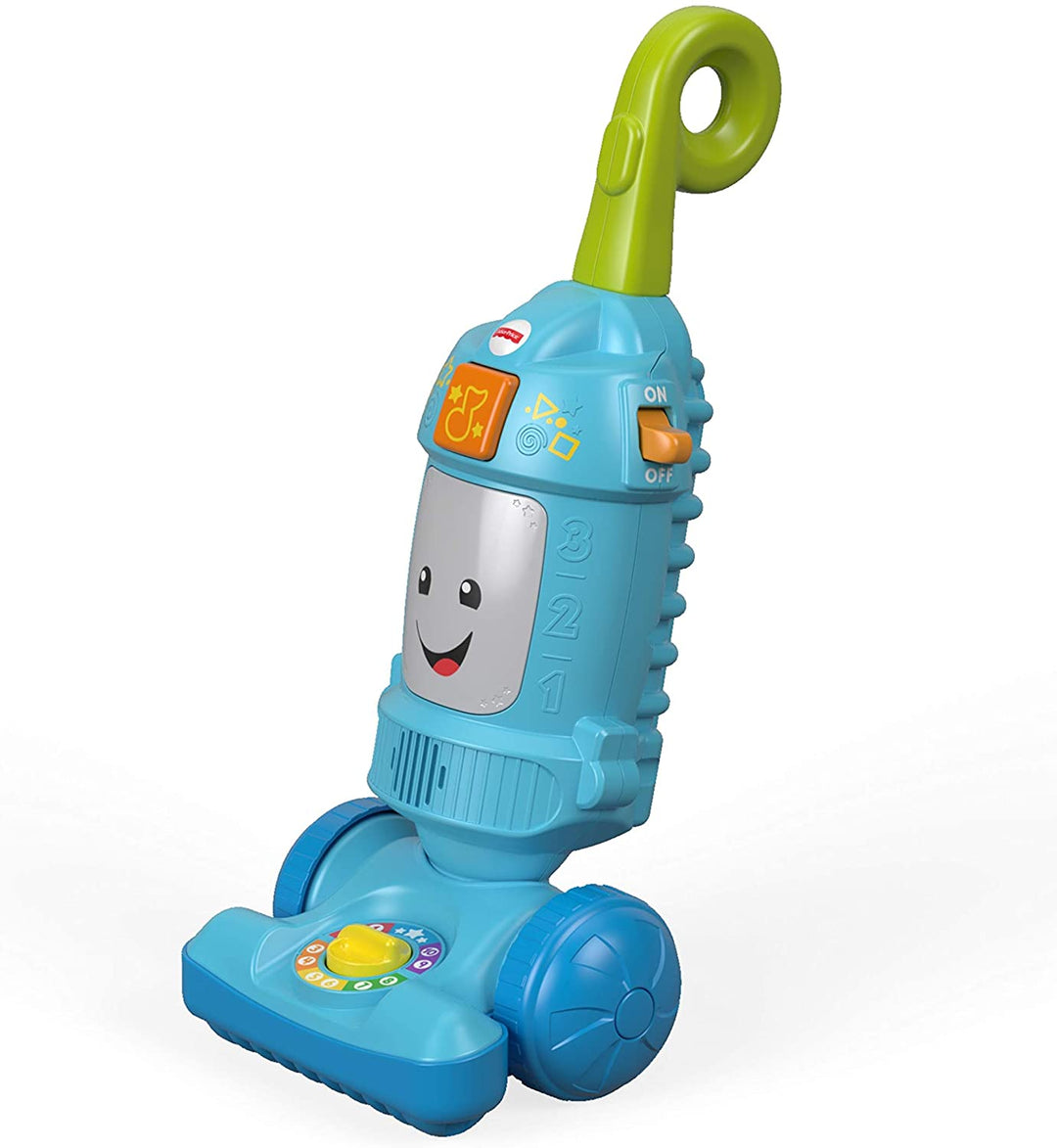 Fisher-Price FNR97 Laugh Light-up Learning Vacuum, jouet à pousser pour bébés et jeunes enfants.