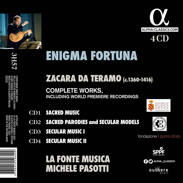 Zacara da Teramo: Enigma Fortuna (Complete Works) [Audio CD]