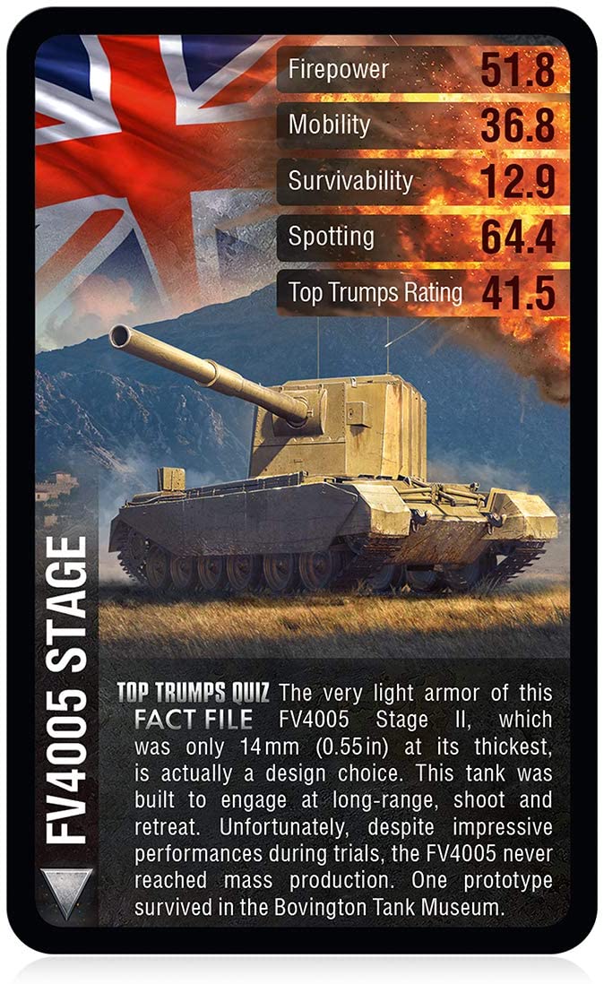 World of Tanks Top Trumps Specials Card Game