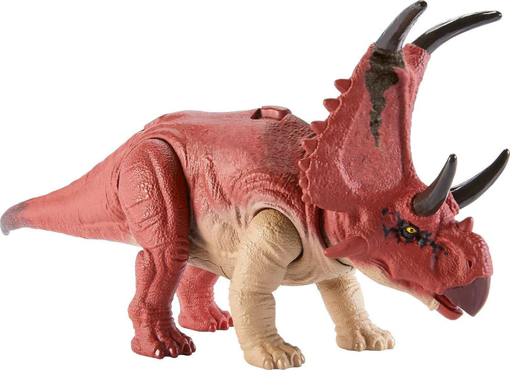 Jurassic World Dominion Dinosaur Figure Diabloceratops Wild Roar with Sound & Attack Action