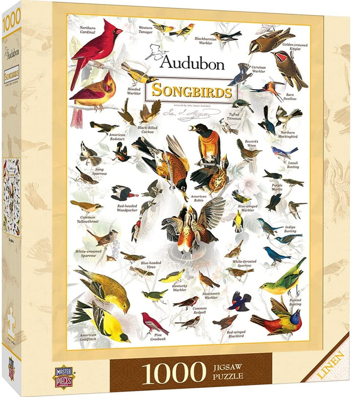 1000 Piece Jigsaw Puzzle for Adult, Family, Or Kids - Audubon Songbird by Master
