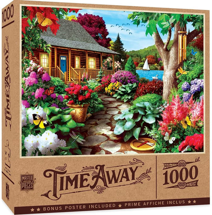MasterPieces 71810 Time Away Dragonfly Garden Puzzle, Multicolored, 19.25"X26.75