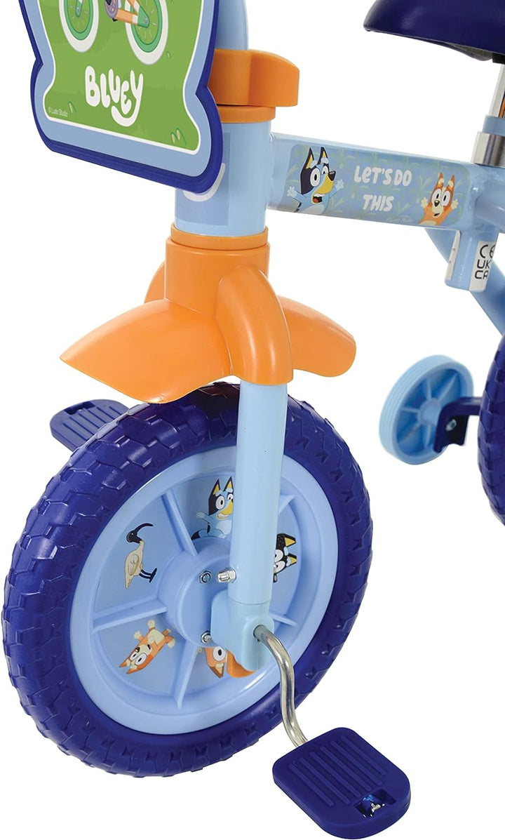 Bluey - 2in1 10" Training Bike, Blue (M004686)