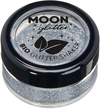 Biodegradable Eco Glitter Shakers by Moon Glitter Silver Cosmetic Bio Festival - Yachew