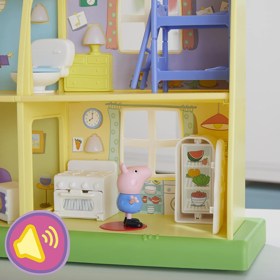 Peppa Pig Peppa’s Adventures Peppa's Playtime to Bedtime House Pre-school Toy, Speech, Light and Sounds, Ages 3 and Up