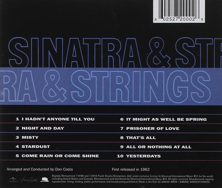 Frank Sinatra - Sinatra & Strings [Audio CD]