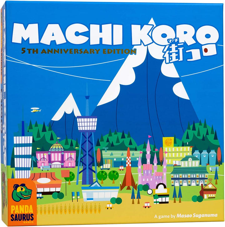Pandasaurus Games PAN201821 Machi Koro 5th Anniversary Edition, Mixed Colours