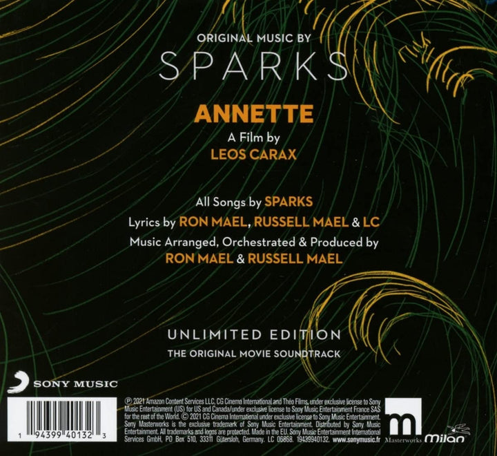 SPARKS - ANNETTE (UNLIMITED EDITION) [Audio CD]