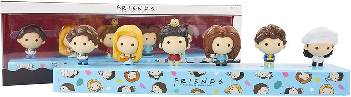 FRIENDS TV Show Desktop Talkies Gift Set | 6 Fan Favourite Bobble-Heads | Chandler, Monica, Ross, Rachel, Joey & Phoebe | Official Reunion Merchandise
