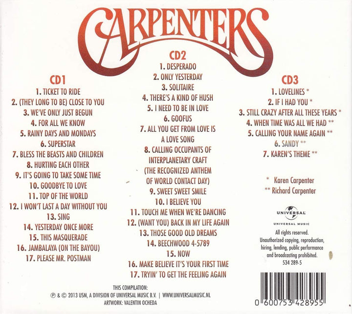 Carpenters - Carpenters Collected [Audio CD]