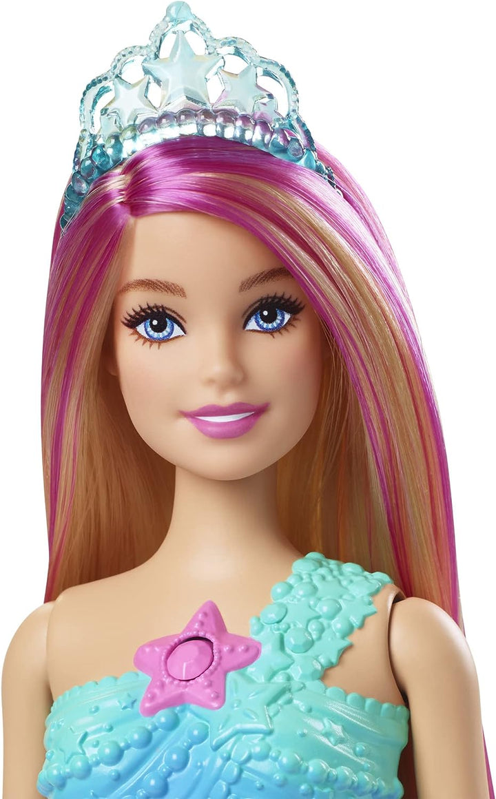 Barbie Dreamtopia Twinkle Lights Mermaid Doll with Light-Up Feature, 3 to 7 Year