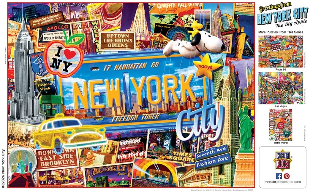 Greetings From New York City 550pc Puzzle + Bonus Poster (mpc)