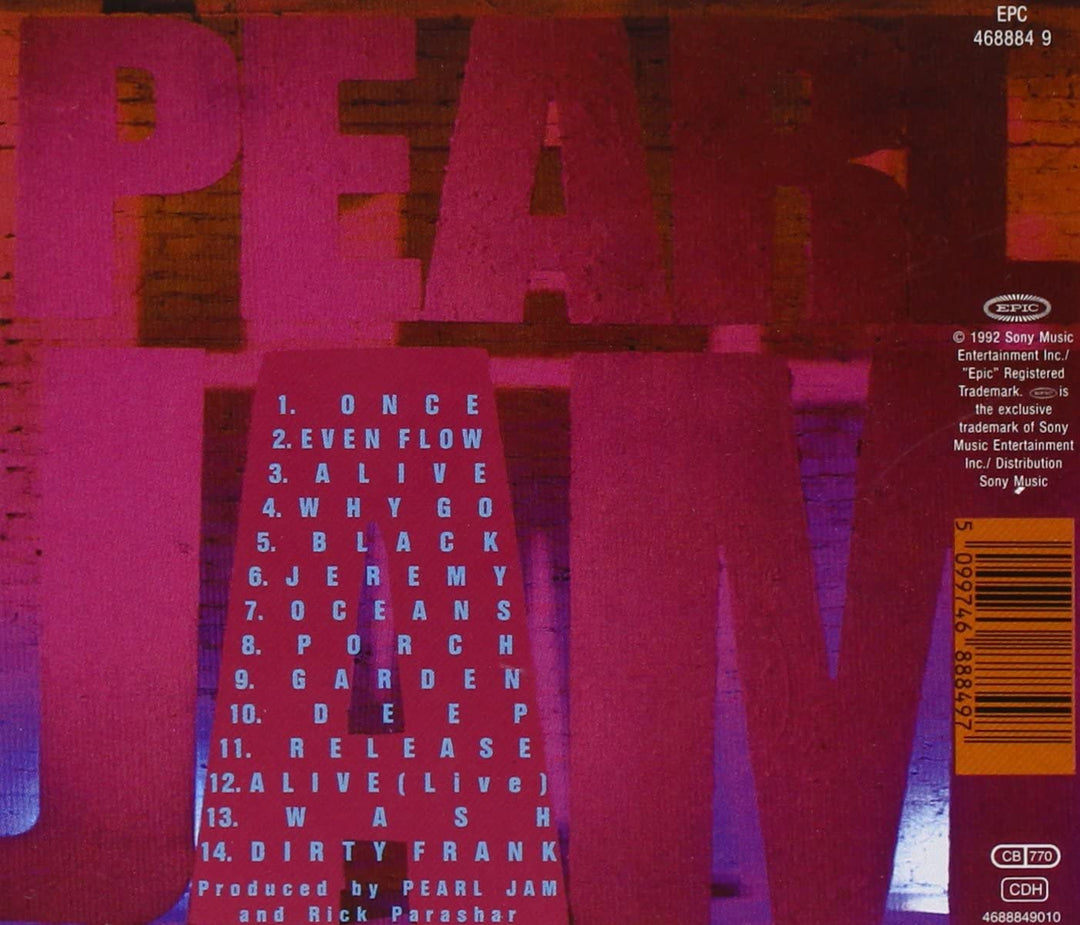 Pearl Jam - Ten [Audio CD]