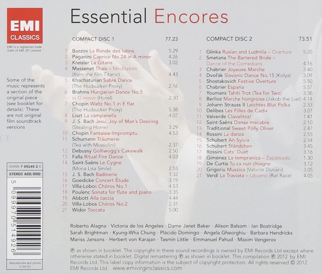 Essential Encores [Audio CD]