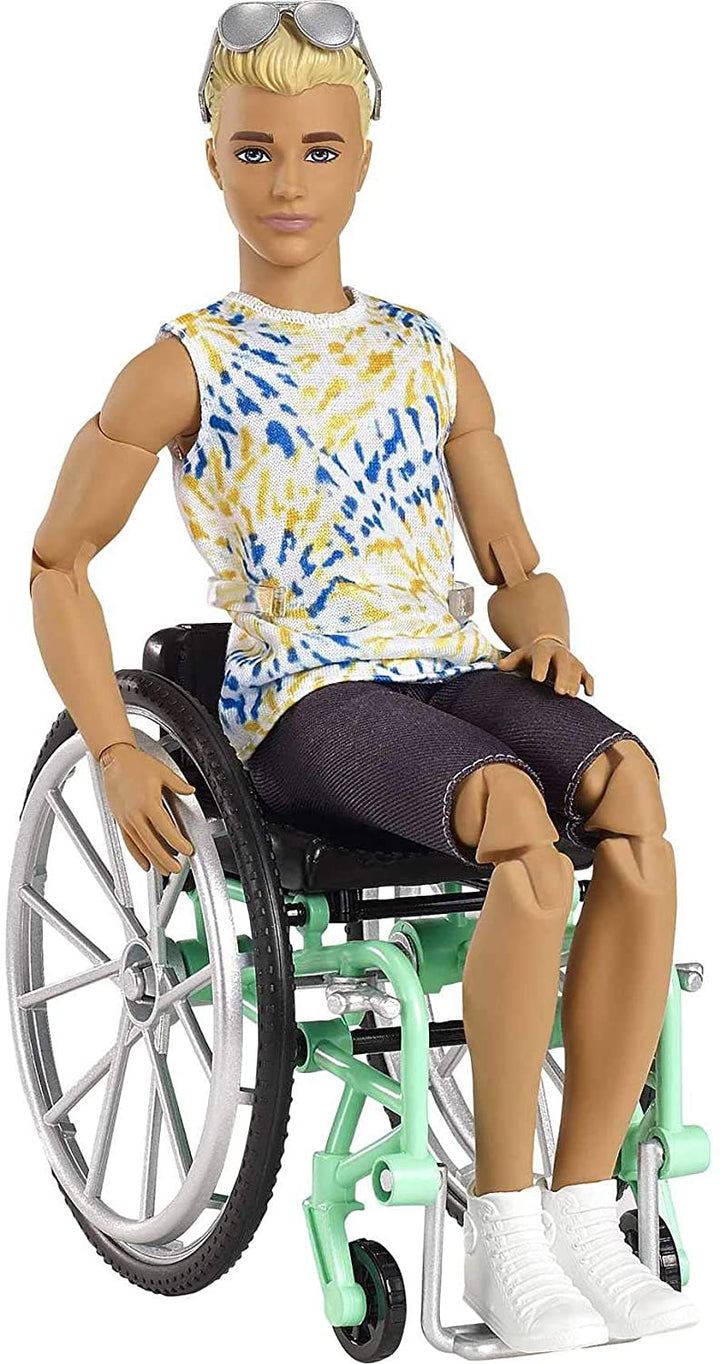 Barbie Ken Fashionistas Doll #167 with Wheelchair & Ramp