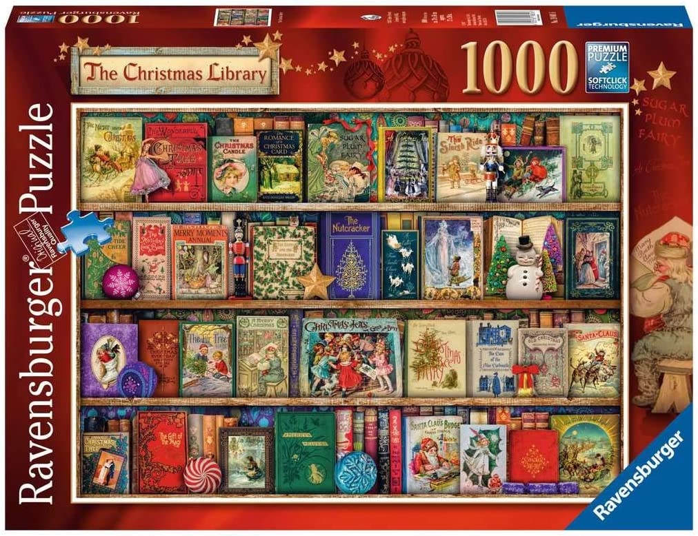 Ravensburger 19801 The Christmas Library, 1000pc