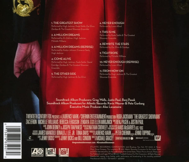 Hugh Jackman - The Greatest Showman Soundtrack [Audio CD]