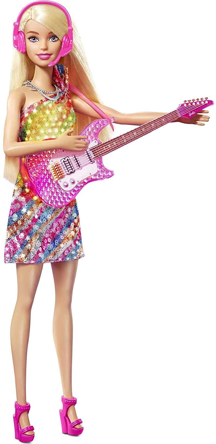 Barbie: Big City, Big Dreams Singing Barbie 'Malibu' Roberts Doll - Light-Up Dress & Microphone, Ages 3+ 2