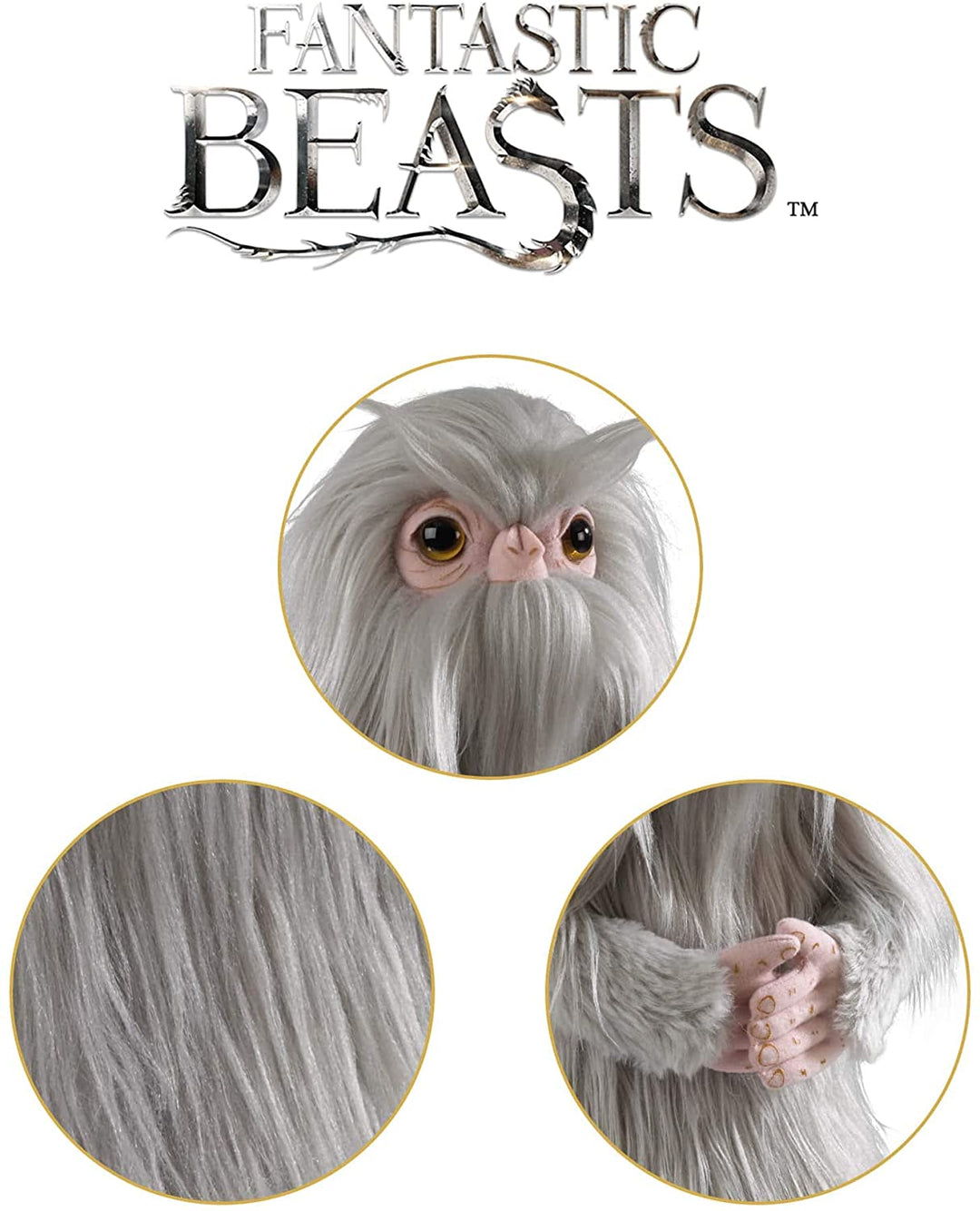 The Noble Collection Fantastic Beasts Demiguise Collector's Plush - Officially Licensed 15in (38cm) Plush Toy Dolls Gifts