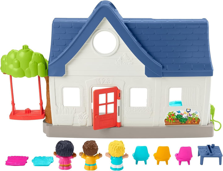 Fisher-Price Little People Friends Together Play House - UK English Edition, Playset with Smart Stages Learning Content for Toddlers and Preschool Kids