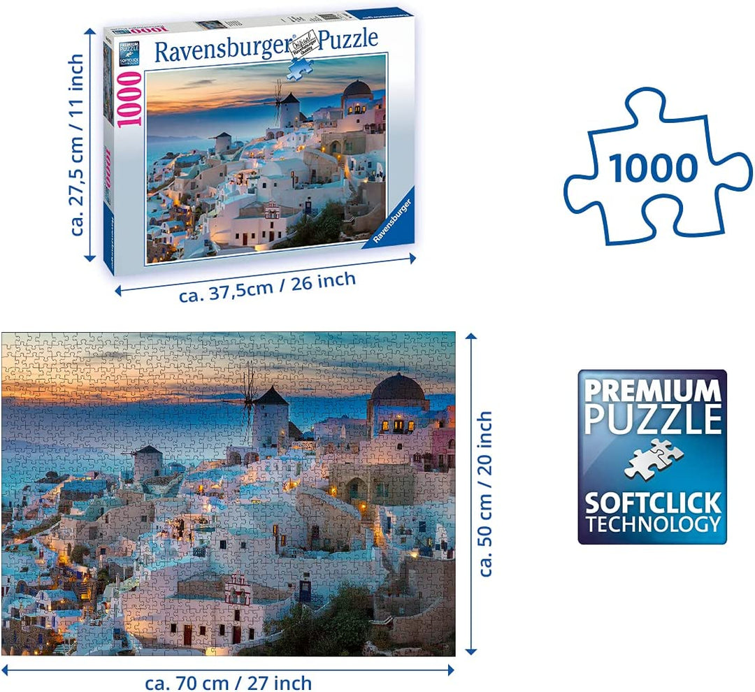 Ravensburger Santorini 1000 Piece Jigsaw Puzzle For Adults