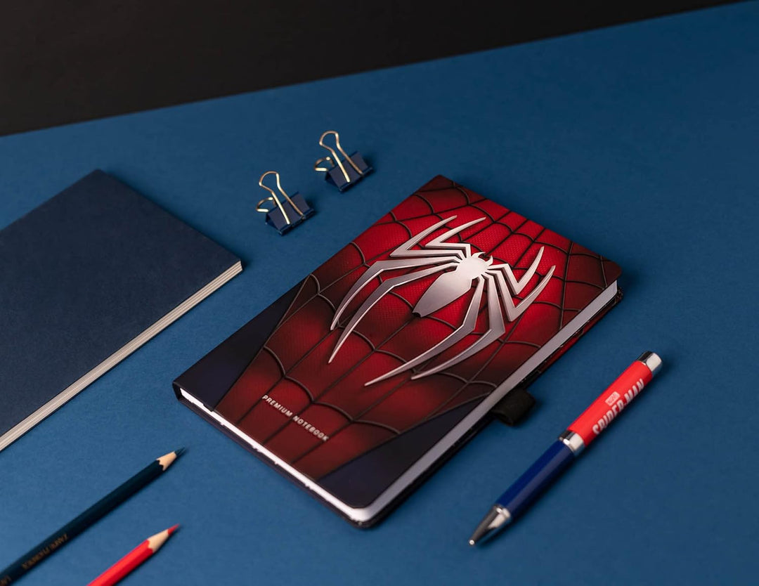 Grupo Erik Official Marvel Spider-Man Premium A5 Notebook With Pojector Pen