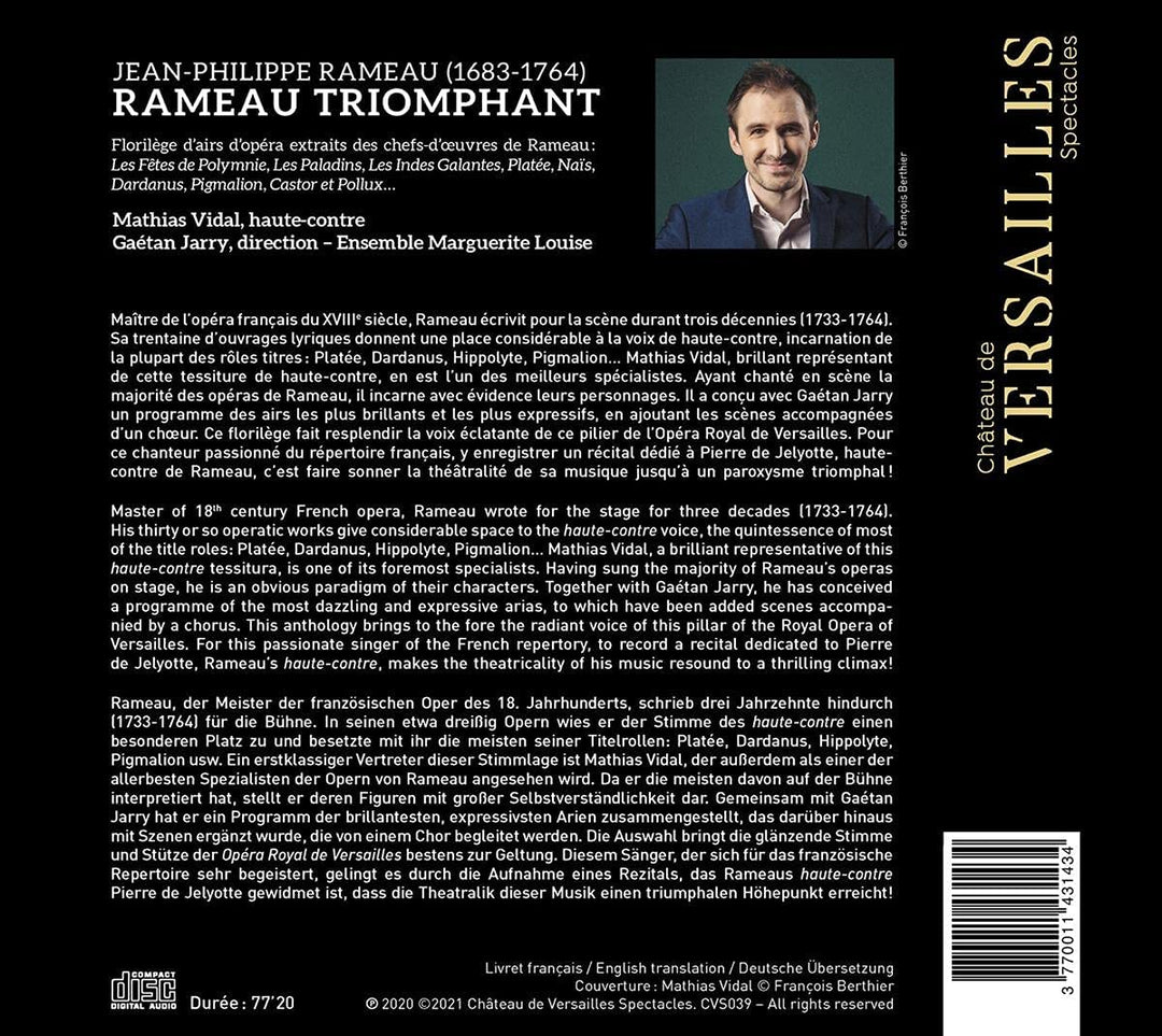 Mathias Vidal - Rameau triomphant [Audio CD]