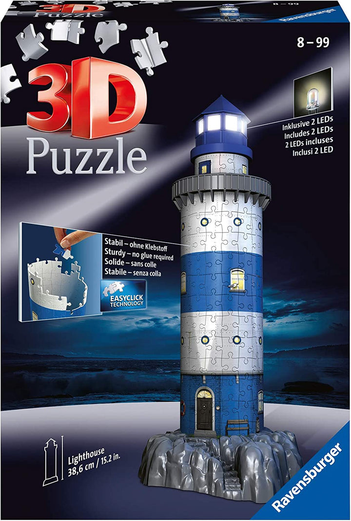 Ravensburger Lighthouse - Night Edition, 216pc 3D Jigsaw Puzzle