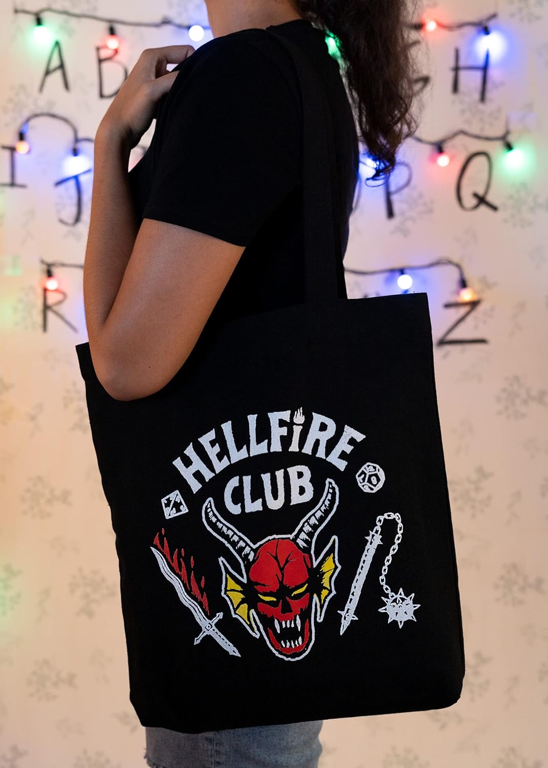 Grupo Erik Stranger Things Hellfire Club Cotton Tote Bag - Cotton Shopping Bag
