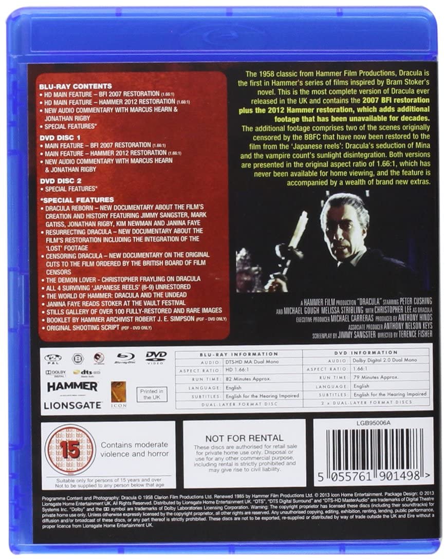 Dracula - Horror/Romance [Blu-ray]