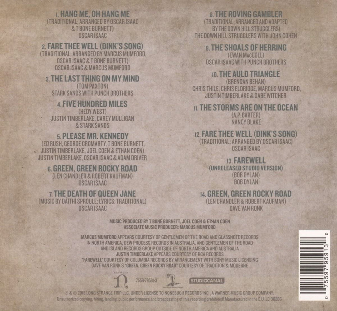 Inside Llewyn Davis: Original Soundtrack Recording - [Audio CD]