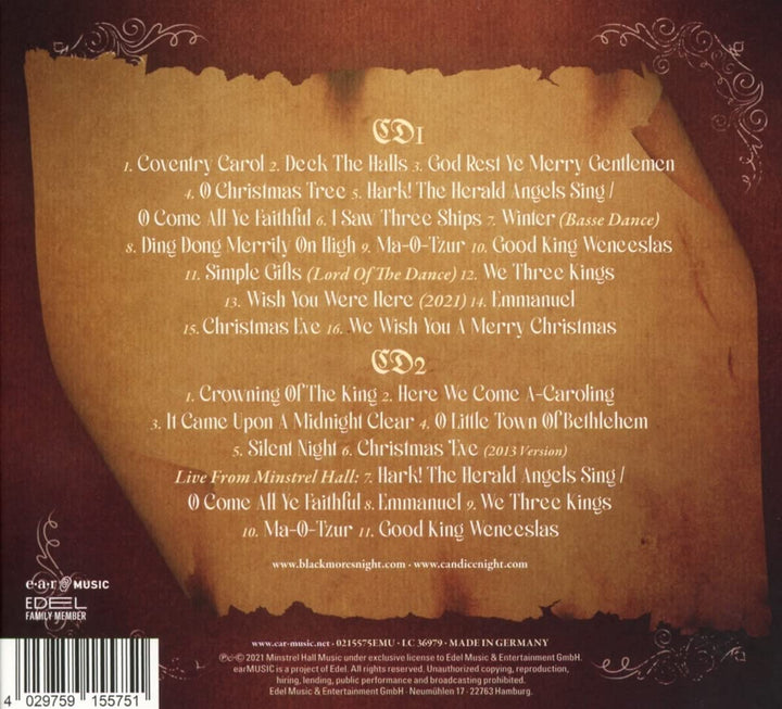 Blackmore's Night  - Winter Carols (Deluxe Edition) [Audio CD]