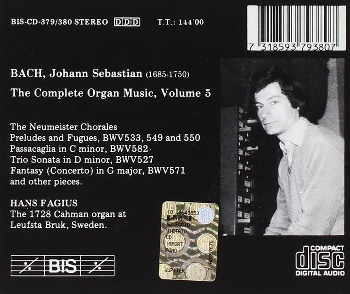 Bach, Johann Sebastian - Bach: Complete Organ Music, Vol.5 [Audio CD]