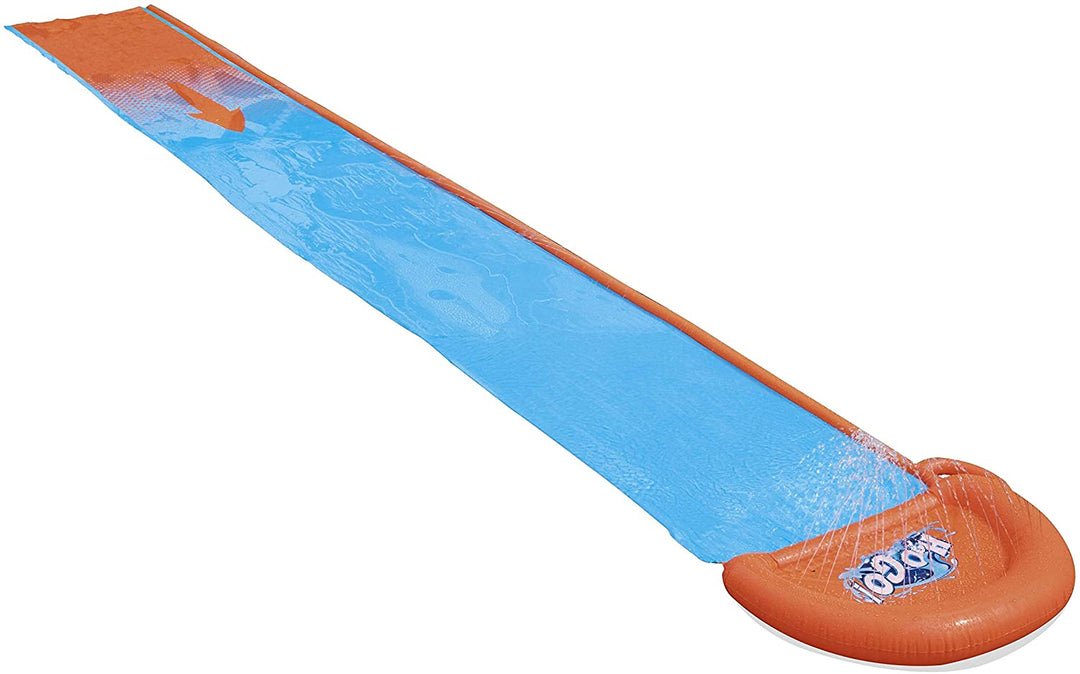 Bestway H20GO Single Water Slide, 4.88 m Inflatable Slip and Slide with Built-In Sprinklers