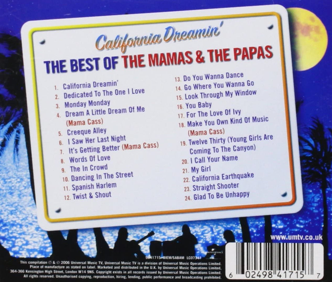 California Dreamin' - The Best of The Mamas & The Papas [Audio CD]