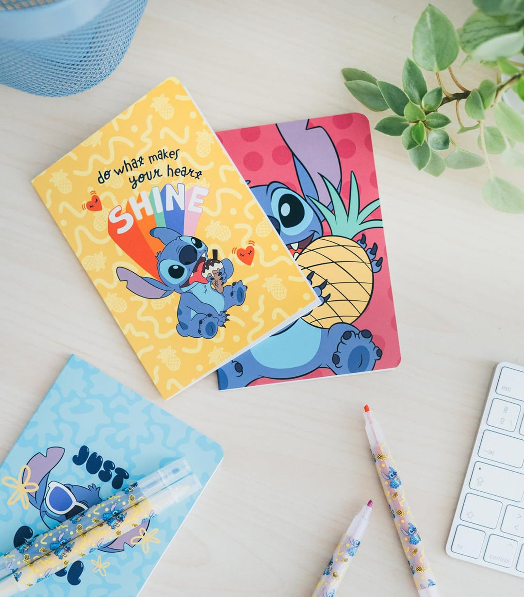 Grupo Erik Disney Stitch Stationery Set | Disney Pencil Case With A6 Notebooks