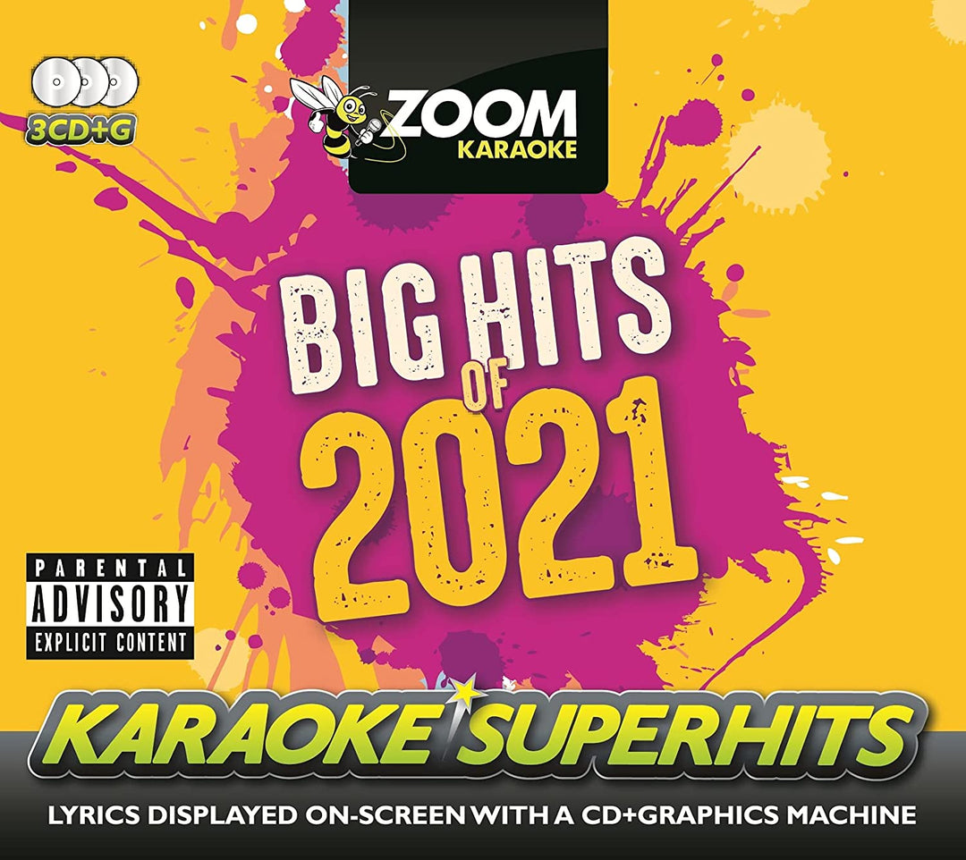 Zoom Karaoke CD+G - Big Hits of 2021 - 64 Karaoke Pop Hits from 2021 - 3 CD+G Di [Audio CD]