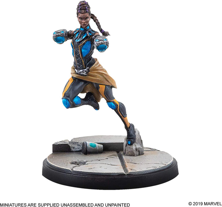 Atomic Mass Games | Marvel Crisis Protocol: Character Pack: Shuri and Okoye | Miniatures Game