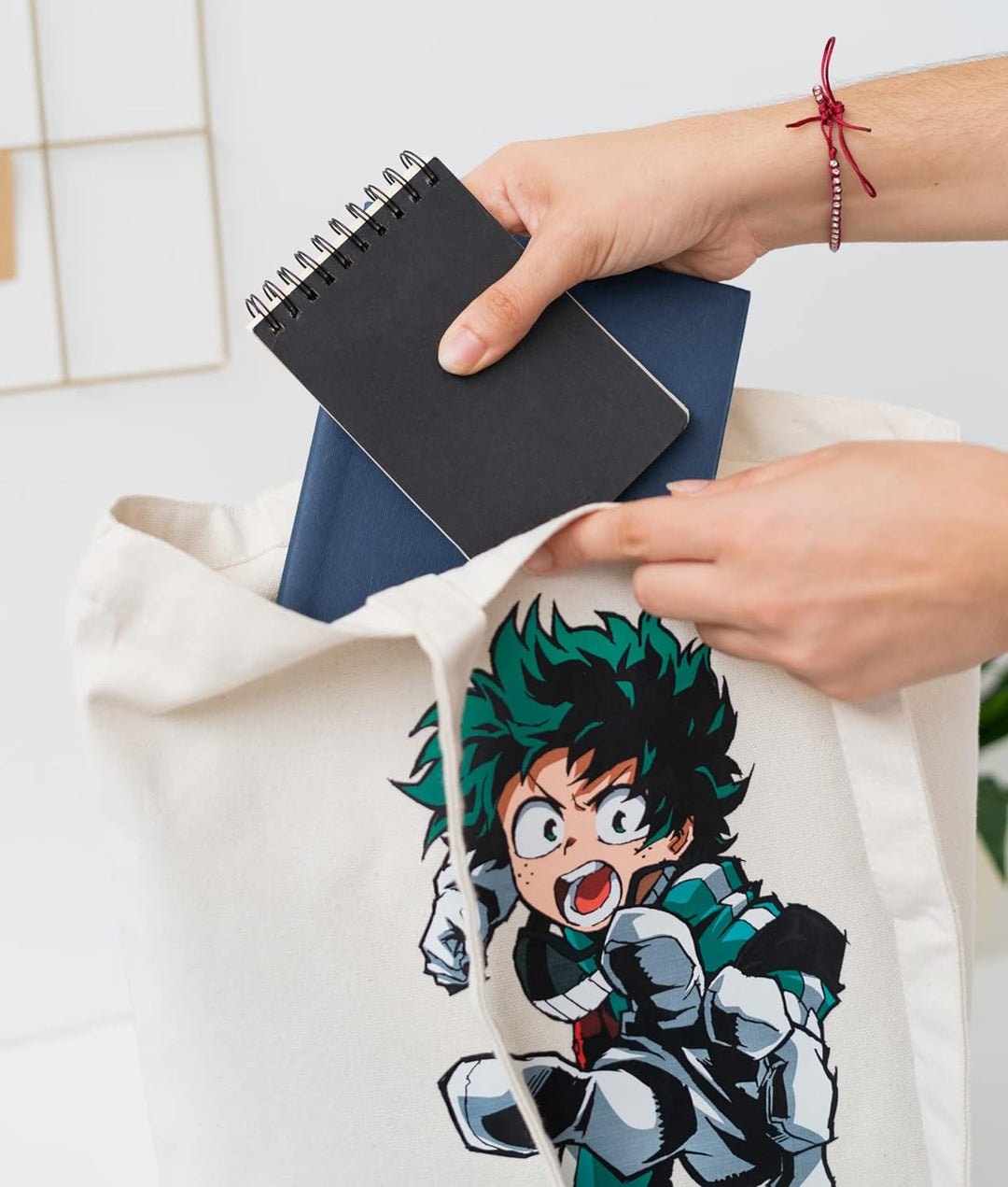 Grupo Erik Unisex's Cotton Tote Bag, Hero Academia, one Size Cotton Bag